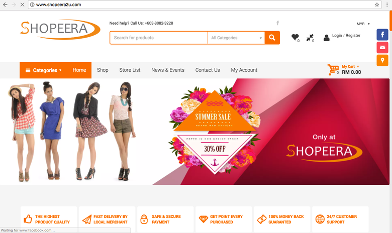 www.Shopeera2u.com Multivendor E-commerce