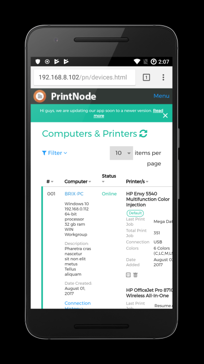 PrintNode - PNG/PSD to Responsive HTML