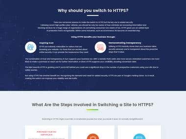 HTTP to HTTPS Website PSD, HTML and Wordpress