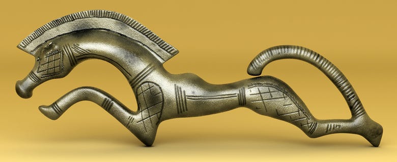 ancient horse buckle