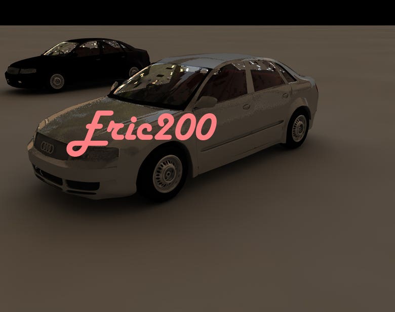 3d car Modeling and rendering Audi A4