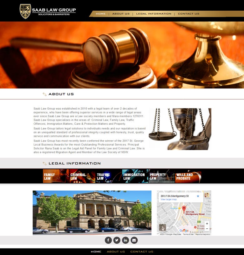 Law firm WordPress website