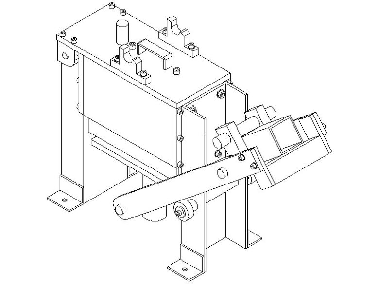 Assembled brick press