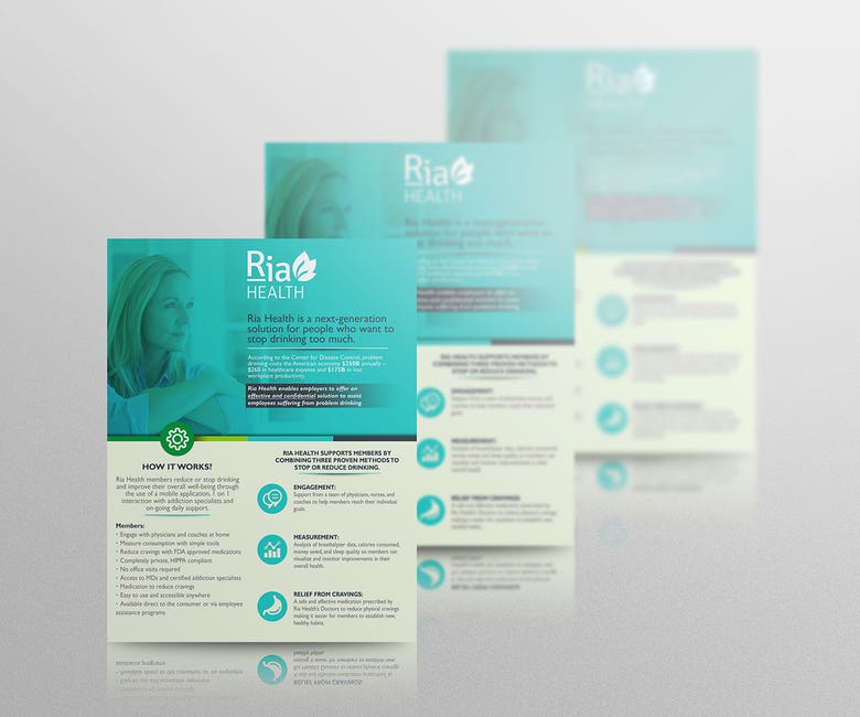 Ria Health Flyer design