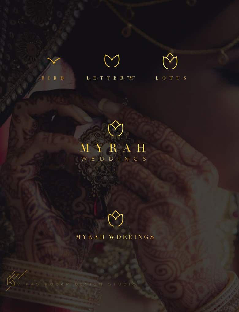 Logo design for Myrah Weddings