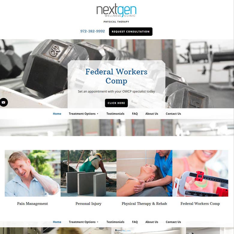 Wellness Clinic Website Design