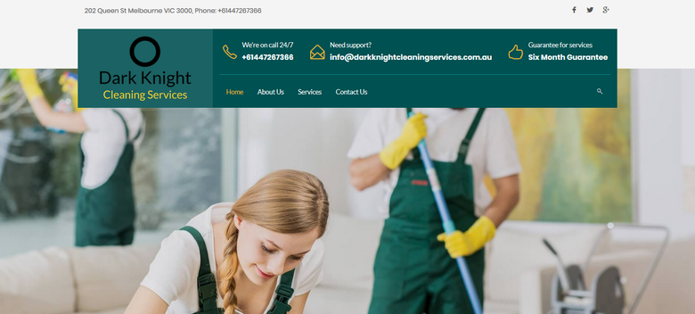Cleaning services website - Australia