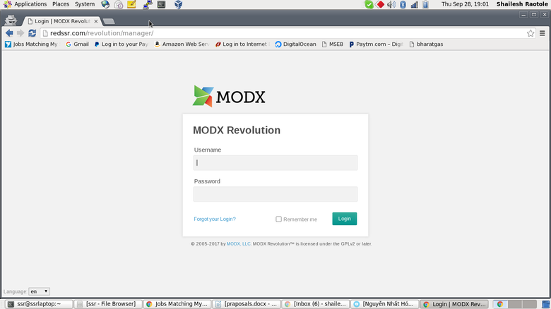 Modx installation on CWP7