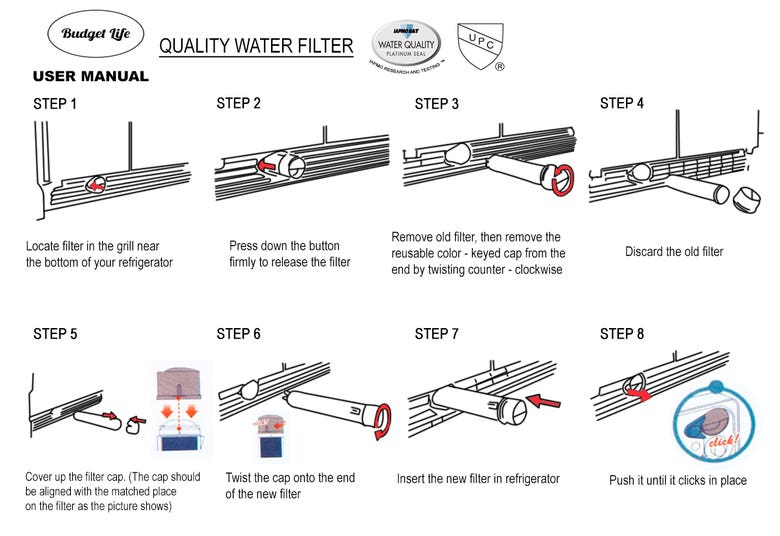 Inserts Designs for Water Filter Company