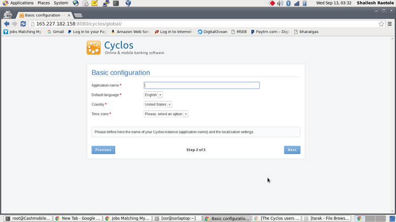 Cyclos4 installation on Ubuntu 16