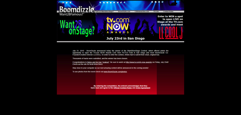 Boomdizzle - Want2BonStage Contest Page