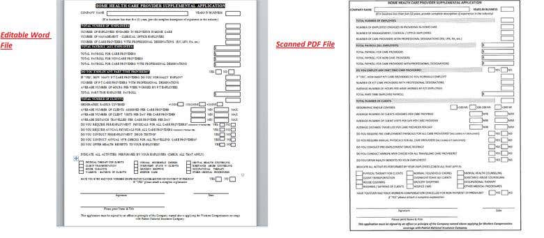 Scanned PDF File Converted into Editable word file