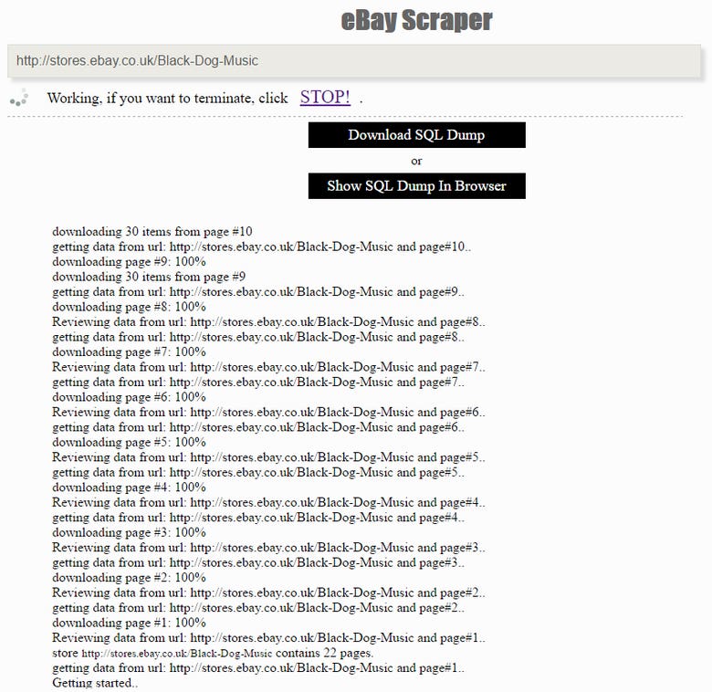 eBay Scraper