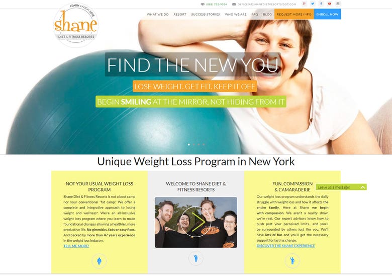 Shane The Fitness Program: Informative Website