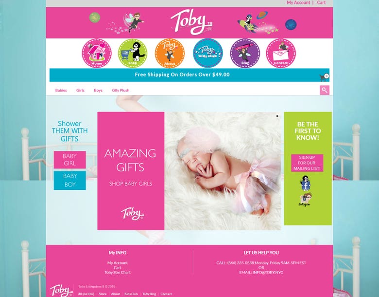 Toby Enterprises: Baby eCommerce Shop