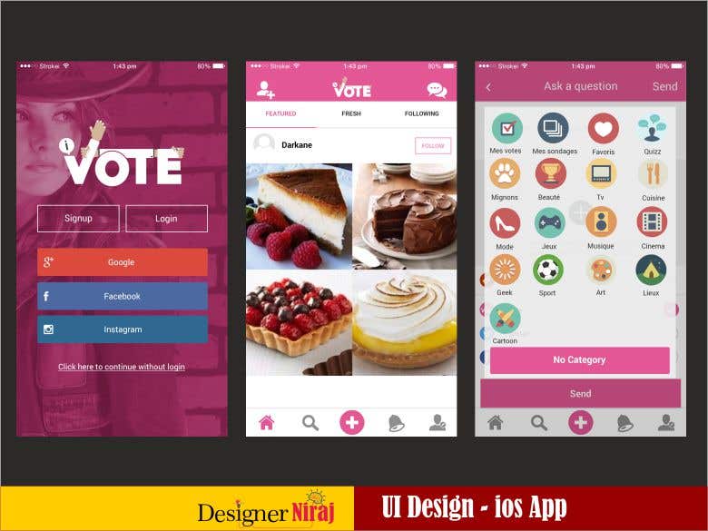ivote ios app - UI/UX