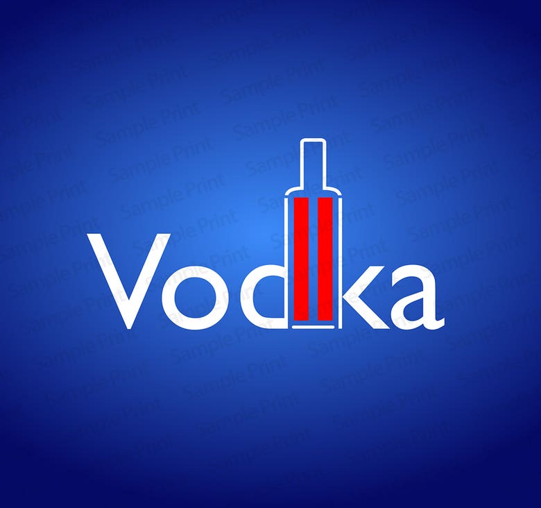 Bottle and logo design for Vodka Brand