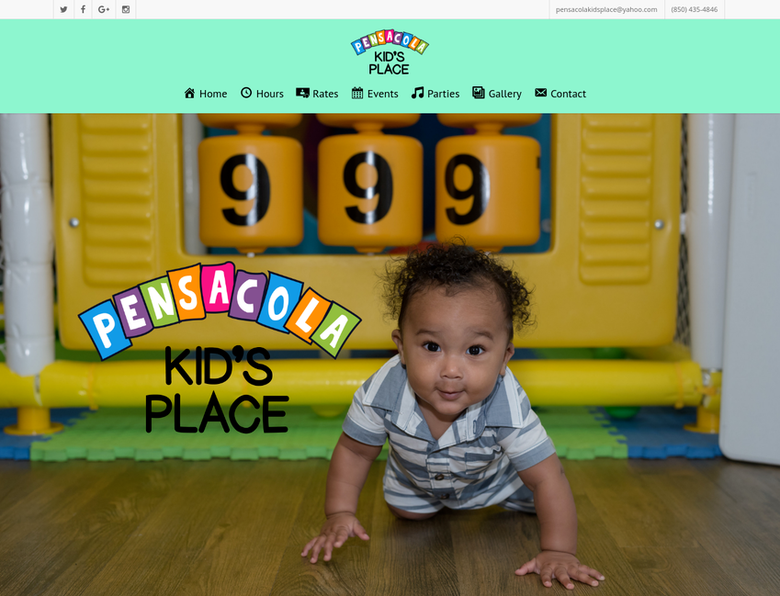 Website for Kid`s Place in Pensacola