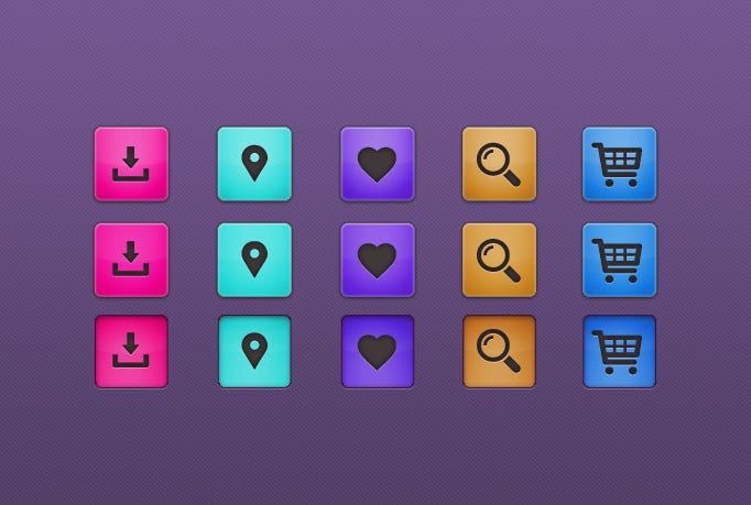 Icon set for online shop