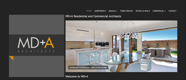 WordPress Website: MD+A Residential and Commercial Architect