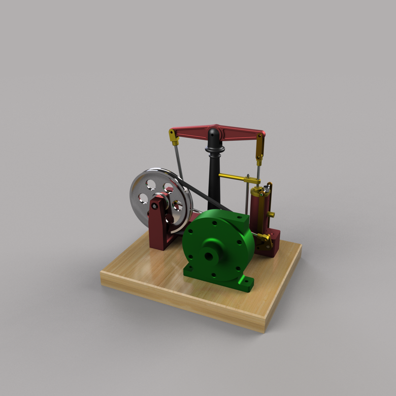 Horizontal Beam Steam Engine