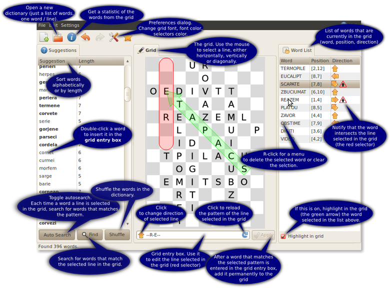 Word-Search Puzzle Editor