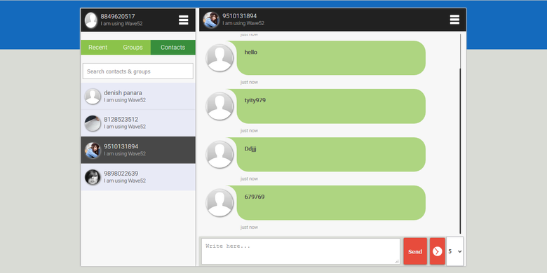 Complete Chat Application Web + Android + iOS