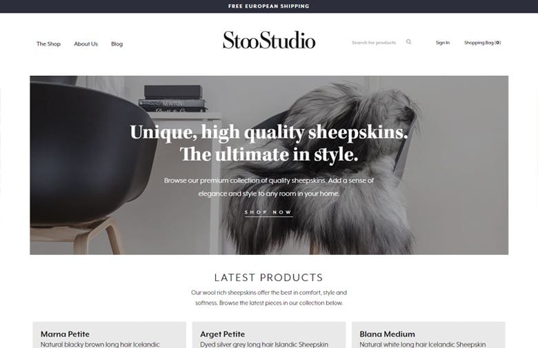 Stoo Studio : eCommerce