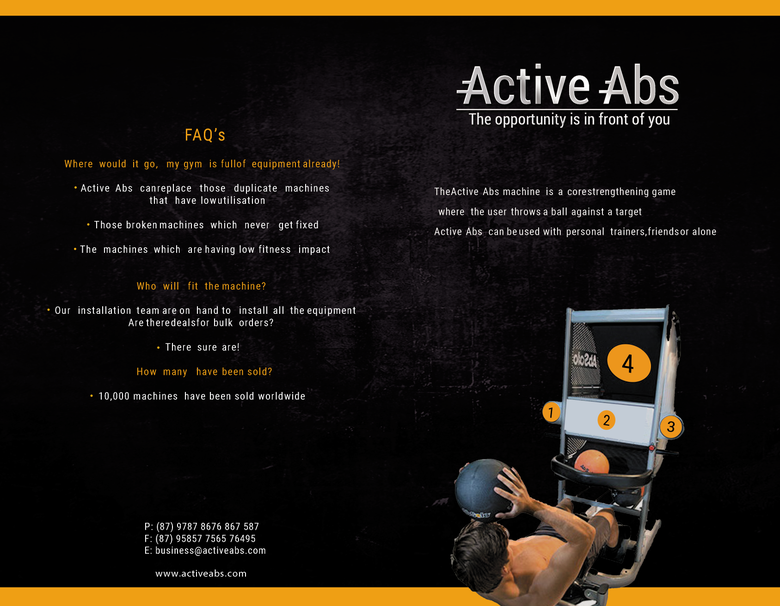 Active Abs / brochure + logo