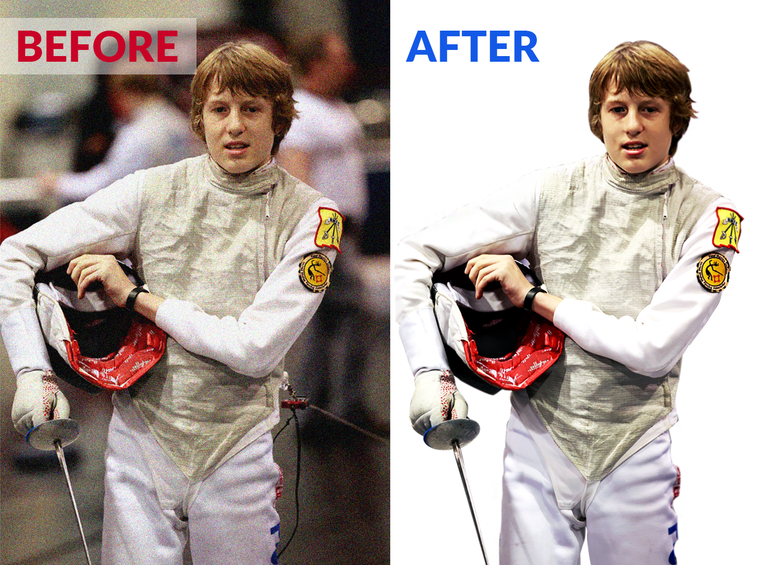 Before and After Photo with Background Remove