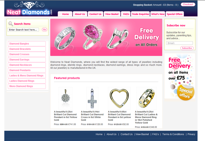 Online Jewelry web-site