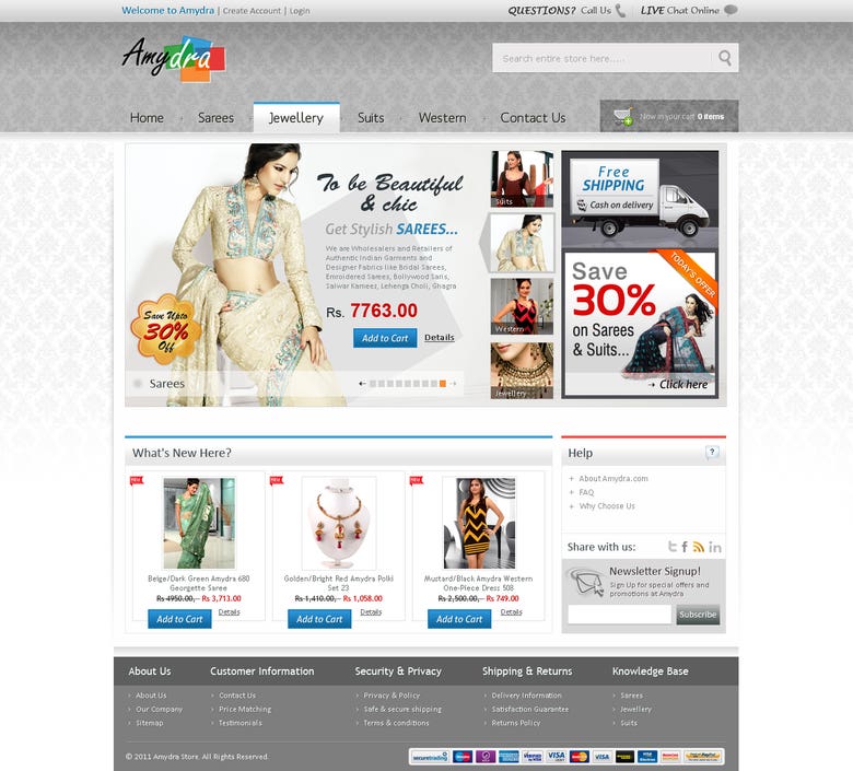 Website for Fashion & Women Jewellery