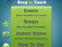 Keep in Touch iPhone application