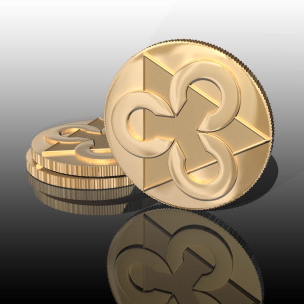 3D Crypto-Coins