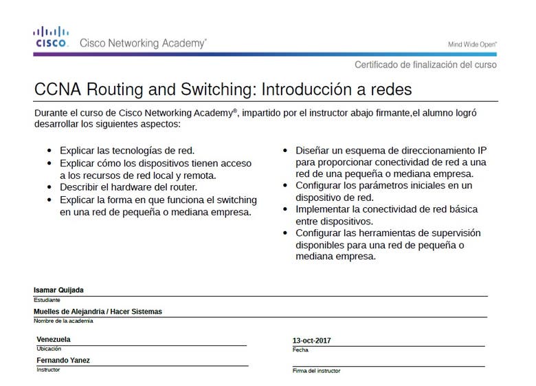 CCNA Routing and Switching: Introducción a las redes