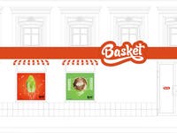 Corporate identity for the store Basket