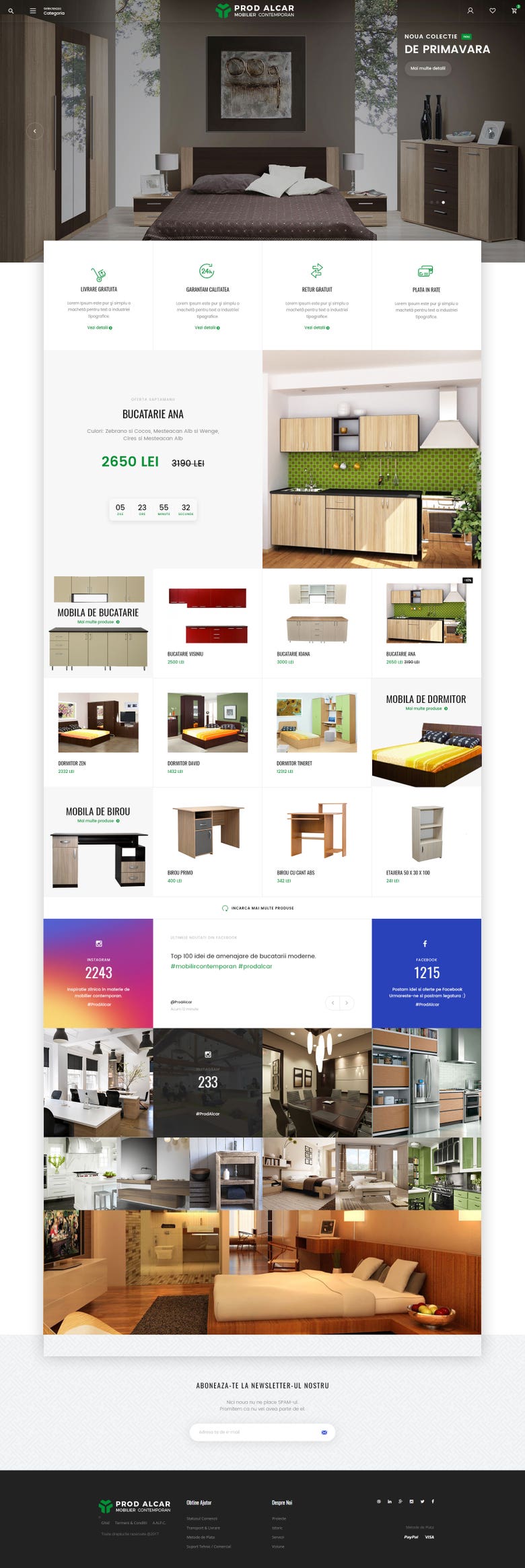 E-commerce Furniture Design Concept