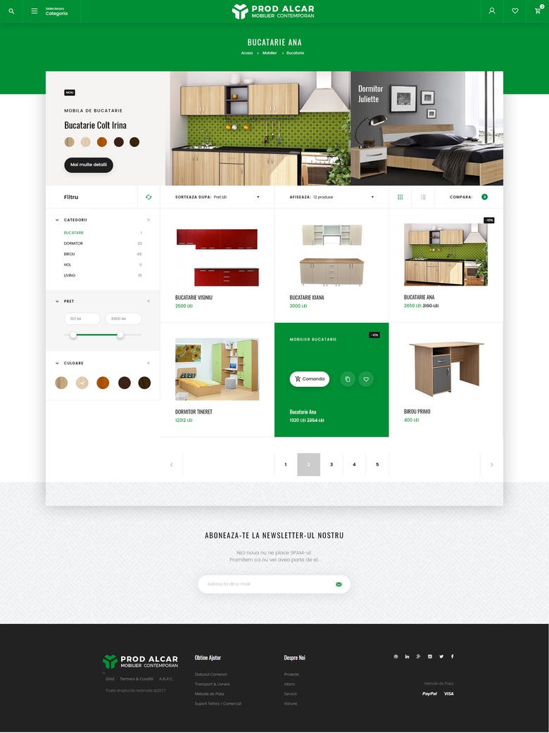E-commerce Furniture Design Concept