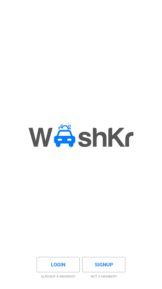Washkr mobile app