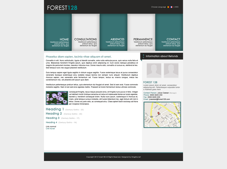 Forest 128 Website design