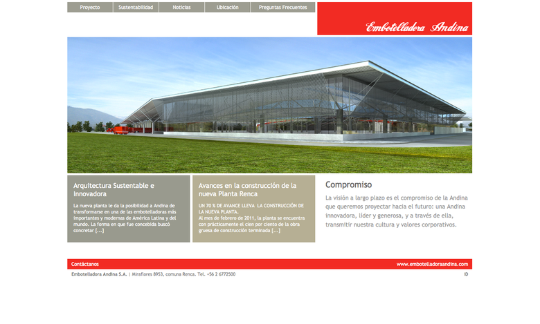 PlantaRenca Embotelladora Andina Sitio WEB (CocaCola Chile)