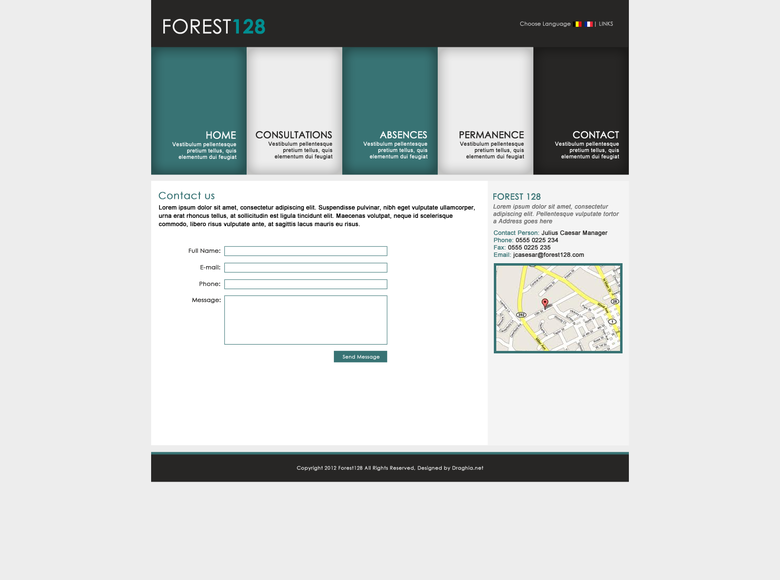 Forest 128 Website design