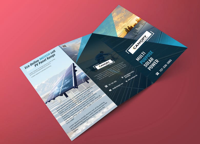 Z-fold / Tri fold Brochure design