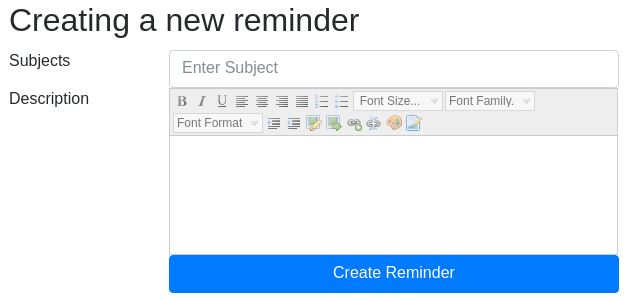 Manage Reminder and Client with Permission of User