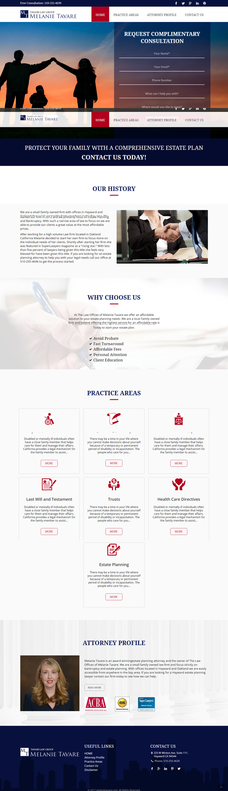 Lawyer Personal Website