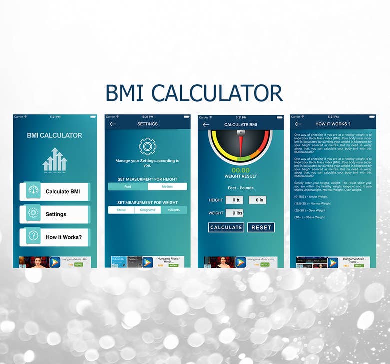 IOS app for BMI calculator