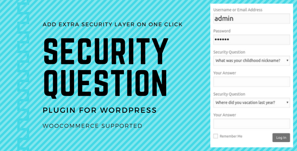Security Questions WordPress Plugin