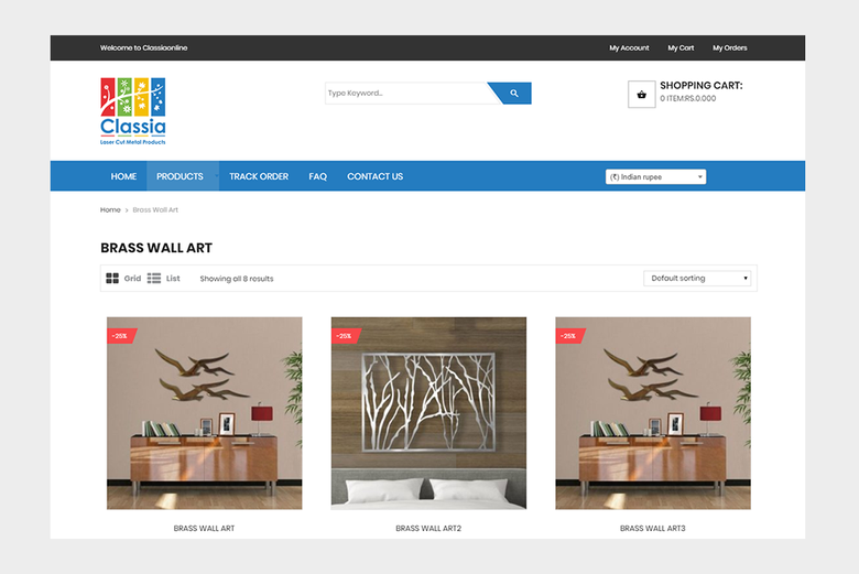 Classia - E-commerce Interior design site