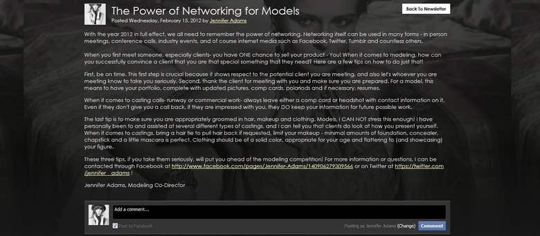The Power of Networking for Models
