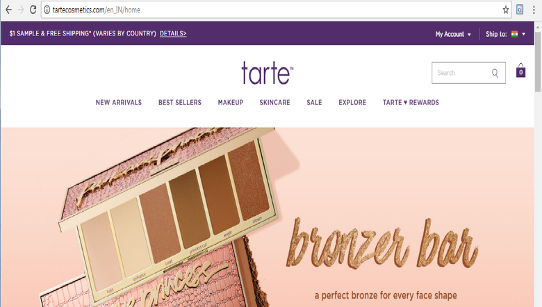 Cosmetics products selling Website